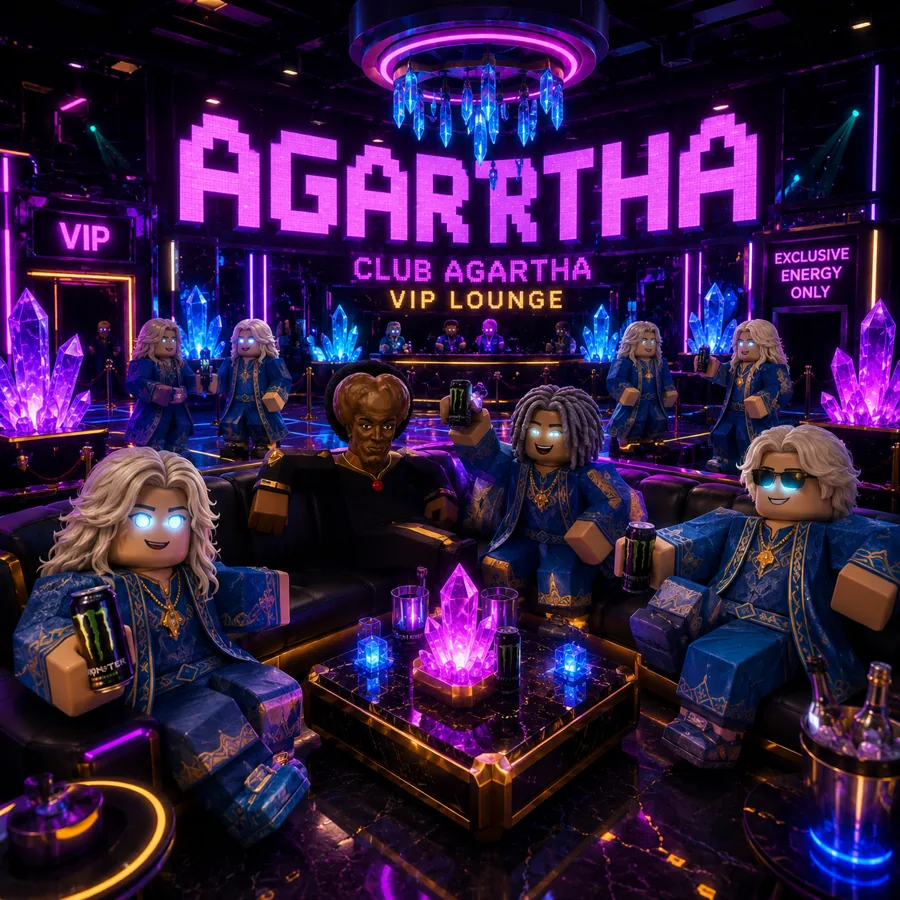 The crystal-lined Club Agartha VIP chamber
